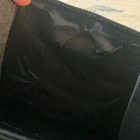 Vintage Pourchet Paris Navy Bag with Structured Design Made in France ๐ซ๐ท - Picture 12 of 15